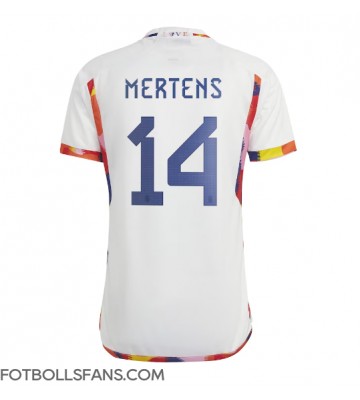 Belgien Dries Mertens #14 Replika Bortatröja VM 2022 Kortärmad